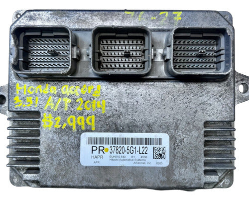 Computadora Honda Accord 3.5l A/t 2014   37820-5g1-l22 (pr)