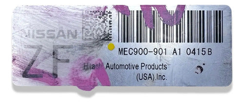 Pcm Computadora Nissan Versa 1.8l 2011 Mec900-901 A1 (zf) P2