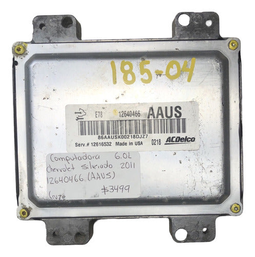 Computadora Chevrolet Silverado 6.0l 2011 12640466 (aaus)