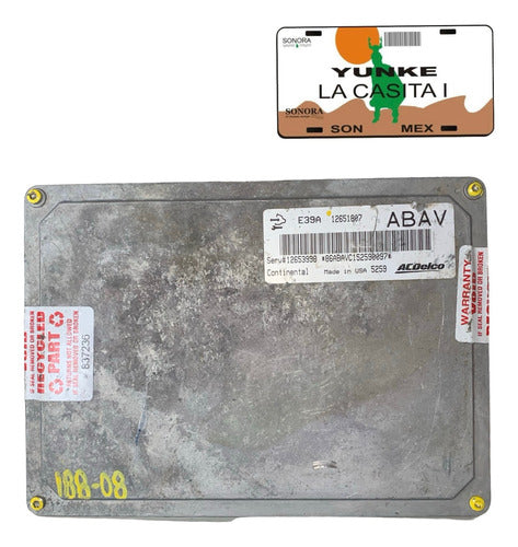 Computadora Gmc Terrain 2.4l 2016 12651807 (abav)