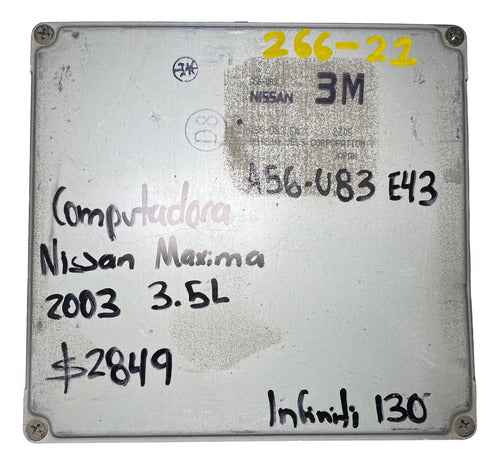 Computadora Nissan Máxima 3.5l 2003 A56-u83 E43 (3m)