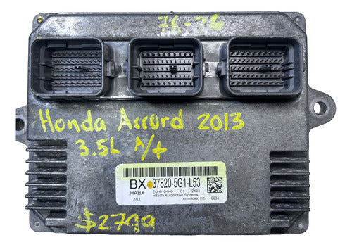Computadora Honda Accord 3.5l A/t 2013    37820-5g1-l53 (bx)