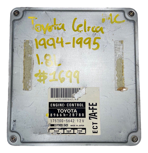 Computadora Toyota Celica 1994-1995 1.8l  89661-2b780