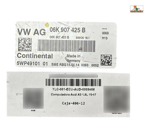 Computadora Audi A3  1.8l 15-17 06k 907 425 B