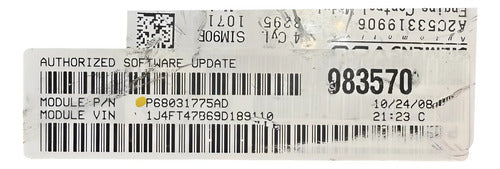 Pcm Computadora Jeep Compass 2.4l 2009 P68031775ad