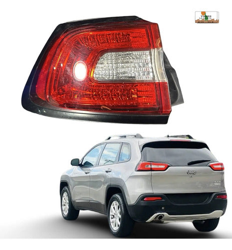 Calavera Lh Jeep Cherokee Latitude 2014-2018 Luz Led Izquierdo/conductor Rojo