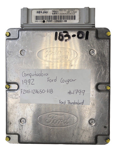 Computadora Ford Cougar 3.8L 1992 F2MF-12A650-HB