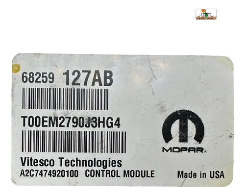 Computadora Dodge Journey 2.4l 2020 P68259127ab