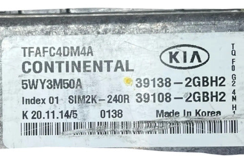 Pcm Computadora Kia Optima 2.4l 14-15 39138-2gbh2 P1