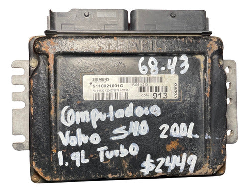 Computadora Volvo S40 1.9l 2001 Turbo S110921001g