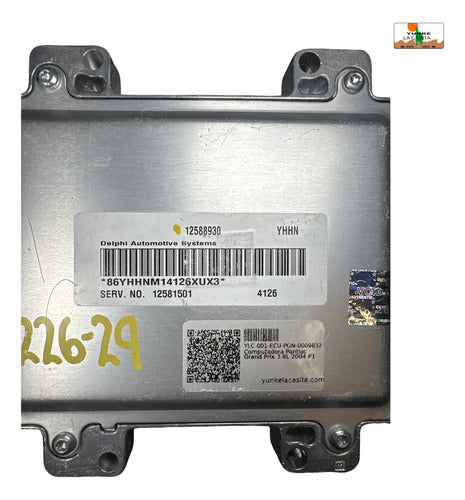 Pcm Computadora Pontiac Grand Prix 3.8l 04 12588930 Yhhn P1