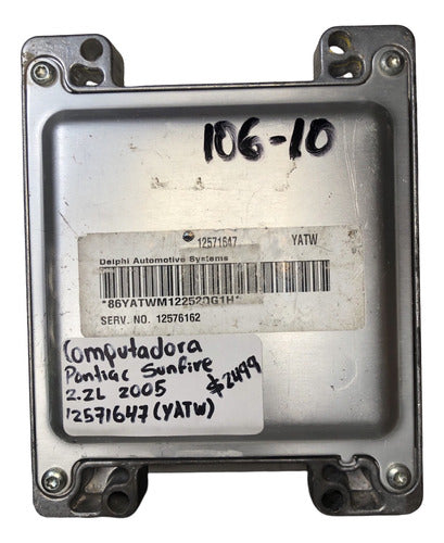 Computadora Pontiac Sunfire 2.2l 2005 12571647 (yatw)