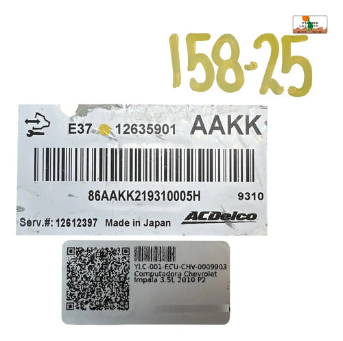 Pcm Computadora Chevrolet Impala 3.5l 2010 P2