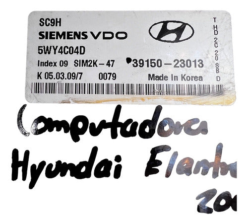 Computadora Hyundai Elantra 2.0l 07-10 39150-23013