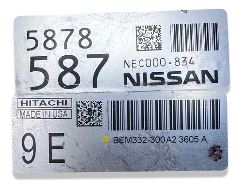 Pcm Computadora Nissan Versa 1.6l 2014 Bem332-300 A2 (9e) P5