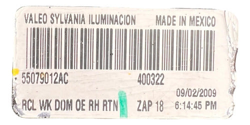 Calavera Rh Jeep Grand Cherokee 2007-2010 55079012ac Derecho/pasajero Rojo
