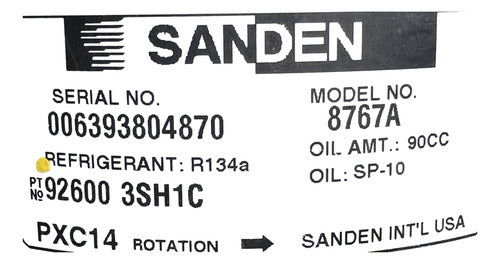 Compresor Nissan Sentra 1.8l 2013-2019 92600 3sh1c