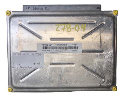 Computadora Buick Regal 2003 12583826 (ydru)