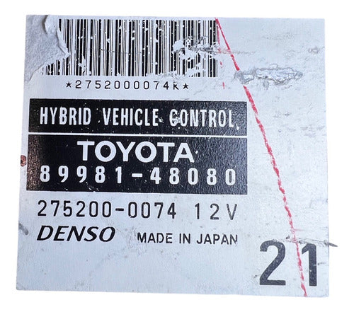 Computadora Toyota Highlander 2006 Hibrido 89981-48080