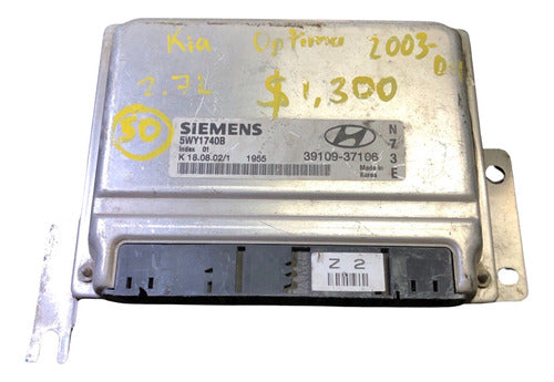 Computadora Kia Óptima 2003-2004 2.7l 39109-37106