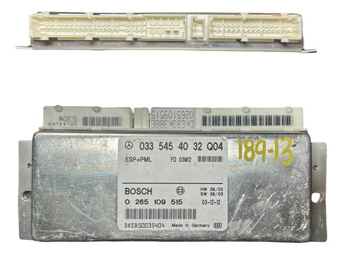 Módulo Abs Mercedes Benz Sl500 5.0l 03-06 033 545 40 32 Plateado