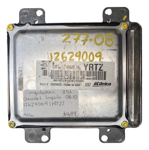 Computadora Chevrolet impala 3.5L 08-10 12629009 (YRTZ)