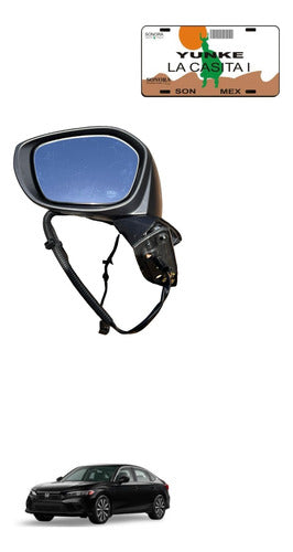 Espejo Retrovisor Lh Honda Civic 2022-2023