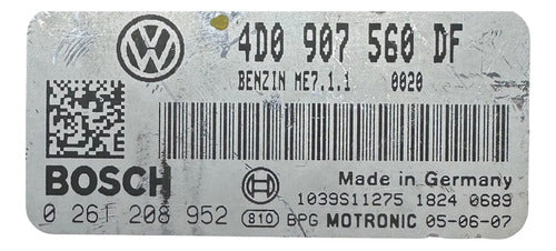 Computadora Vw Touareg 4.2l 2004-2009 4d0 907 560 Df