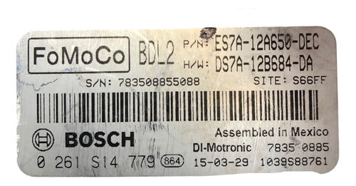 Computadora Ford Fusion 1.5L A/t 14-16 ES7A-12A650-DEC