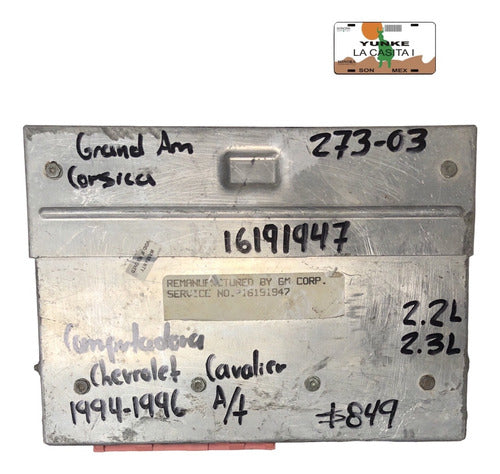Computadora Chevrolet Cavalier A/t 94-96 16191947