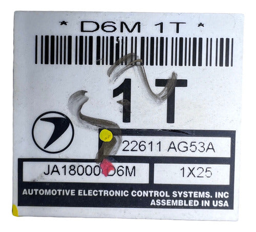 Computadora Subaru Legacy 2.5l 01-02 22611 Ag53a