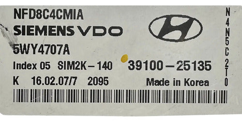 Pcm Computadora Hyundai Sonata 2.4l 2006-2008 39100-25135 P2