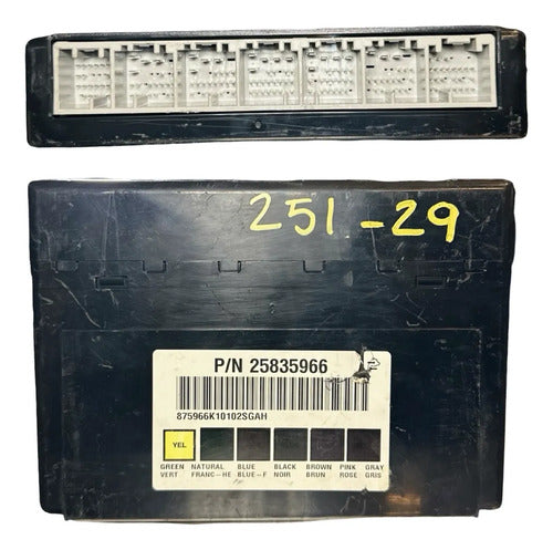 Módulo Bcm Chevrolet Silverado 2500 6.6l 07-11 25835966