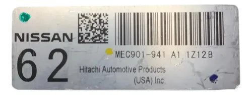 Computadora Nissan Versa 1.8l 2012 Mec901-941 A1 (62)