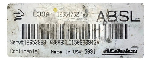 Pcm Computadora Chevrolet Camaro 3.6l 15 12654752 (absl) P2