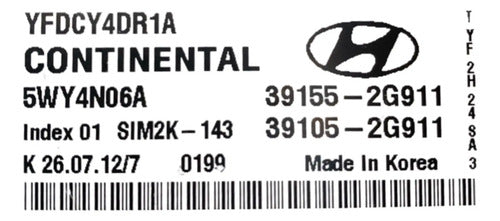 Pcm Computadora Hyundai Sonata Hibrido 2.4 11-13 39155-2g911