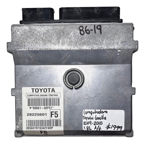 Computadora Toyota Corolla 1.8l A/t 09-10 89661-02f51 (f5)