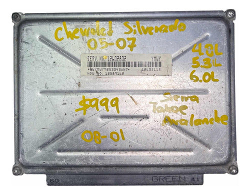 Computadora Chevrolet Silverado 2005-2007      12602802 Ymwy