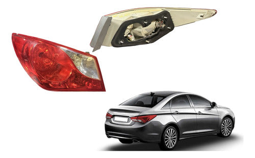 Calavera Lh Hyundai Sonata 2011-2014 92401-3q Izquierdo/conductor Rojo