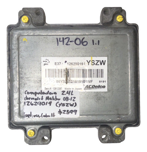 Computadora Chevrolet Malibu 2.4l 08-12 12629019 (yszw)