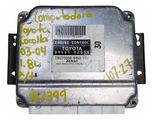 Computadora Toyota Corolla 1.8l A/t 03-04 89661-0z091