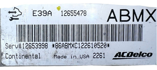 Computadora Chevrolet Malibu 2.5l 2013 12655478 (abmx)
