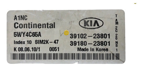 Pcm Computadora Kia Soul 2.0l 11-13 39102-23801 P1
