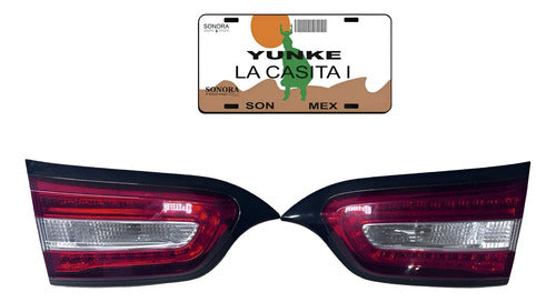 Calaveras Interiores Jeep Cherokee Latitude 2014-2018 Ambos Lados Rojo