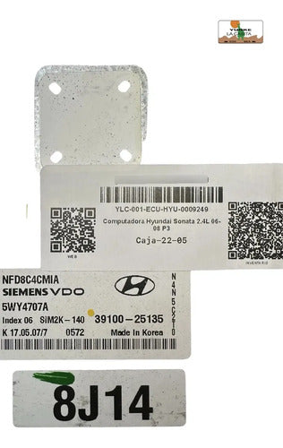 Computadora Hyundai Sonata 2.4l 06-08 39100-25135