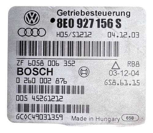 Modulo Tcm Audi A4 2003 8e0 927 156 S