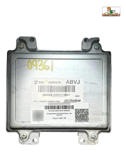 Computadora Chevrolet Sonic 1.6l 2017 12659379 (abvj) P1