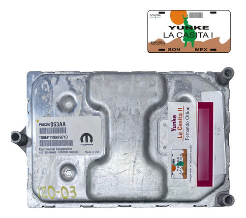 Computadora Jeep Cherokee 2.4l 2019 P68397063aa