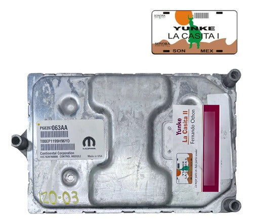 Pcm Computadora Jeep Cherokee 2.4l 2019 P68397063aa