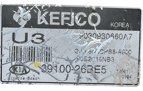 Pcm Computadora Kia Rio 1.6l 2006 39100-26be5 (u3) P1